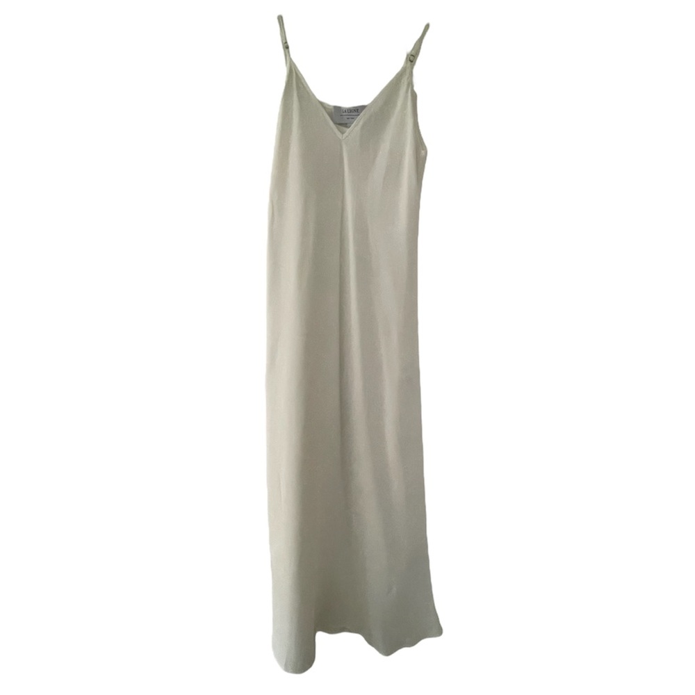 La Ligne Boudoir Bright White Midi Dress S